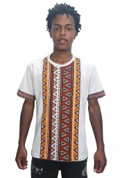  CAMISETA DE ALGODÃO GEOMETRICA 
