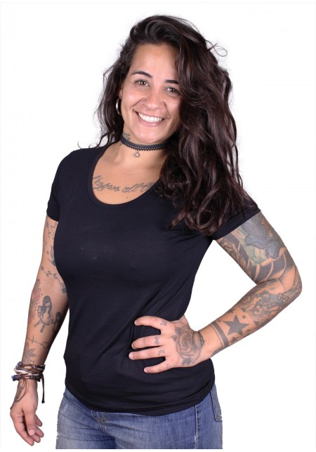 BABY LOOK VISCOLYCRA PRETA