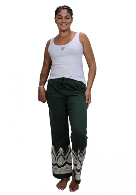 CALCA DE ALGODÃO VERDE