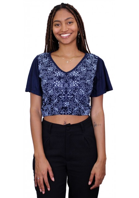 CROPPED AMOR PERFEITO MARINHO