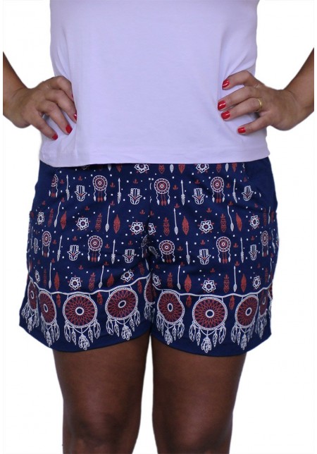 SHORT VISCOLYCRA MARINHO