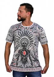 CAMISETA INDIGENA FOLHAS 