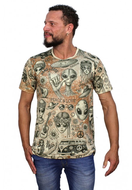 CAMISETA ET HIPPIE T.SHIRT MC  