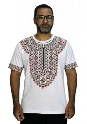 CAMISETA DE ALGODÃO MANDALA INDÍGENA