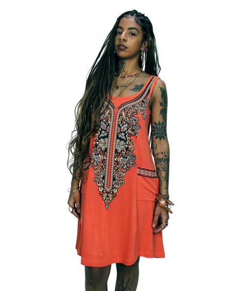 VESTIDO BOLSO VISCOLYCRA 