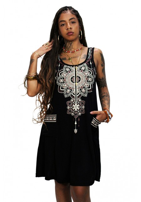 VESTIDO BOLSO VISCOLYCRA 