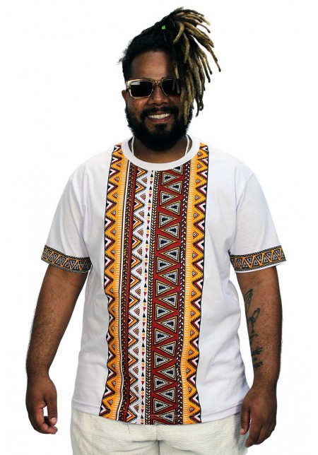  CAMISETA DE ALGODÃO GEOMETRICA 