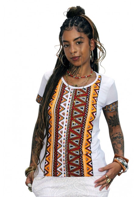 BABY LOOK  VISCOLYCRA GEOMÉTRICA 